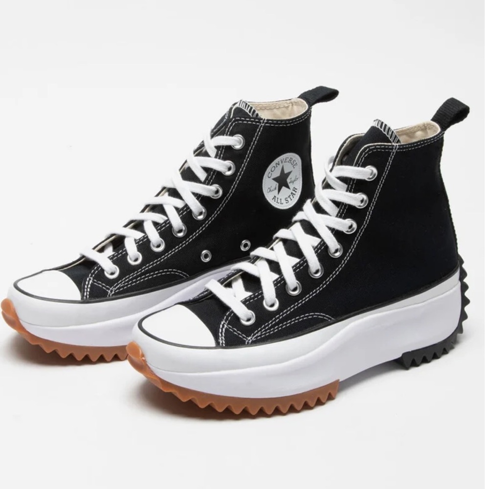 Converse Run Star Hike Platform Sneaker - Black